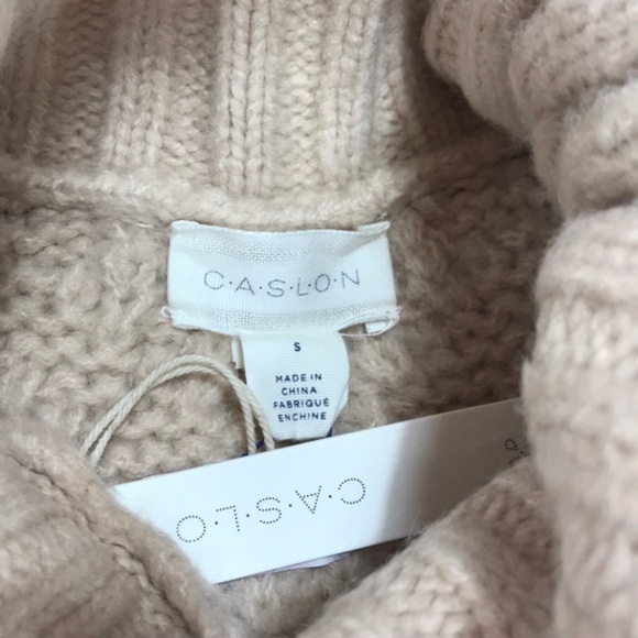 Caslon Chunky Cable Knit Turtleneck Sweater - Picture 3 of 4